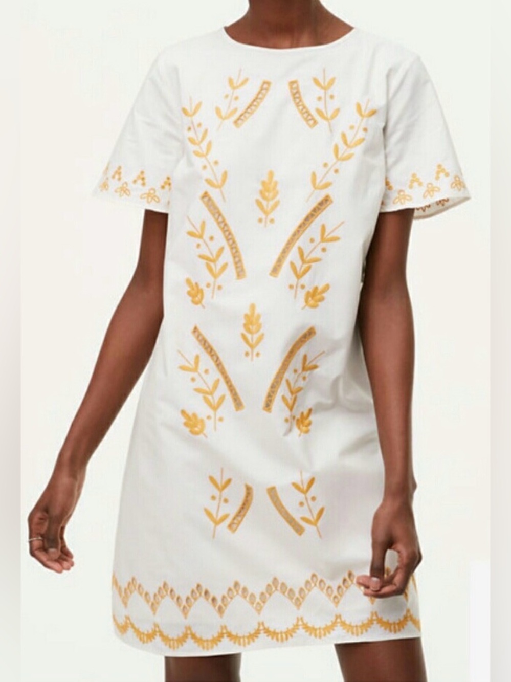 Loft Gilded Garden Shift Dress